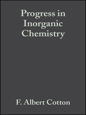 cover image of Progress in Inorganic Chemistry